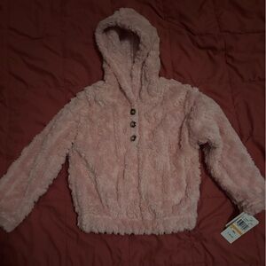 Speechless Fuzzy Pink Kids Jacket